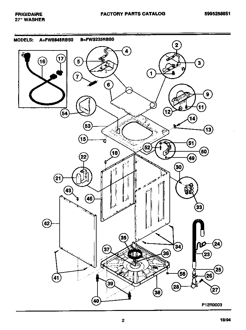 02 - CABINET, TOP PANEL, BASE