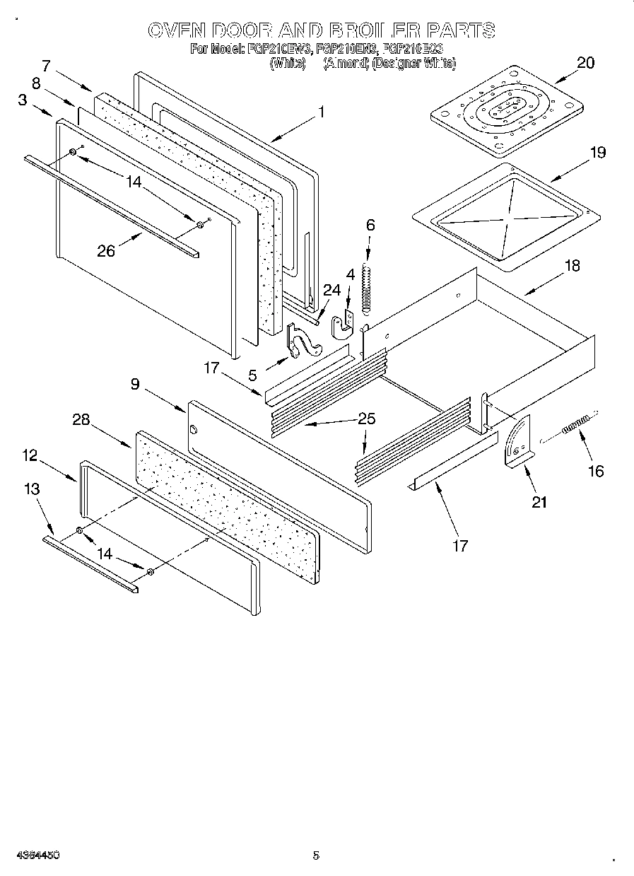 03 - OVEN DOOR AND BROILER