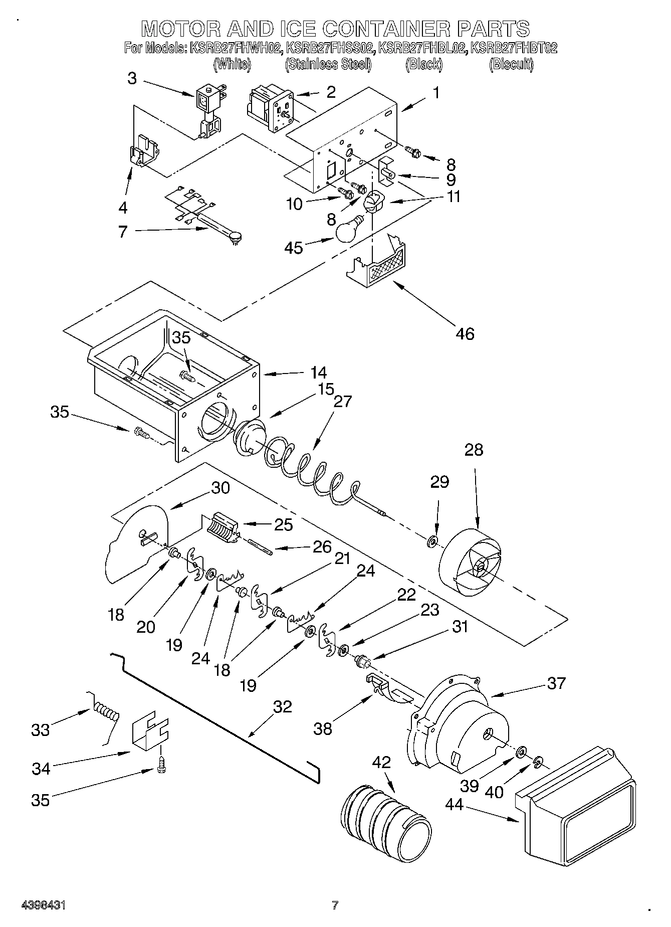 05 - MOTOR AND ICE CONTAINER