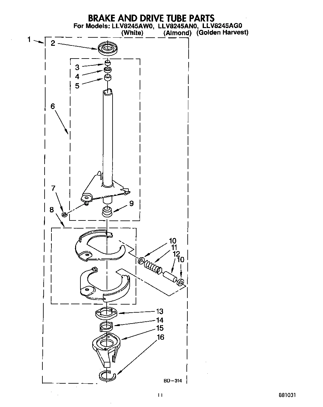 09 - BRAKE AND DRIVE TUBE