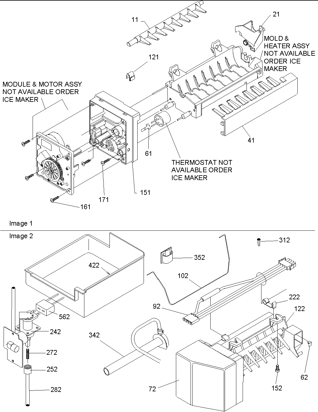 07 - Ice Maker Assy & Parts