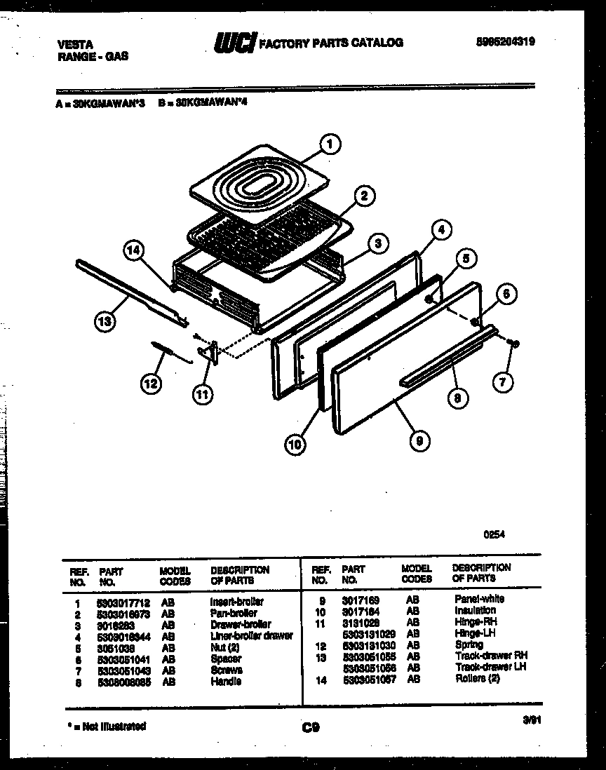 06 - BROILER DRAWER PARTS