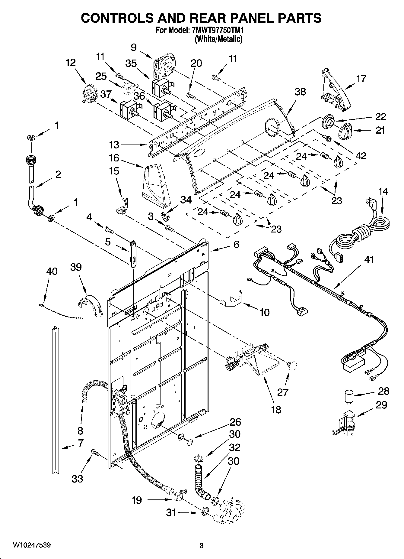 02 - CONTROLS AND REAR PANEL PARTS