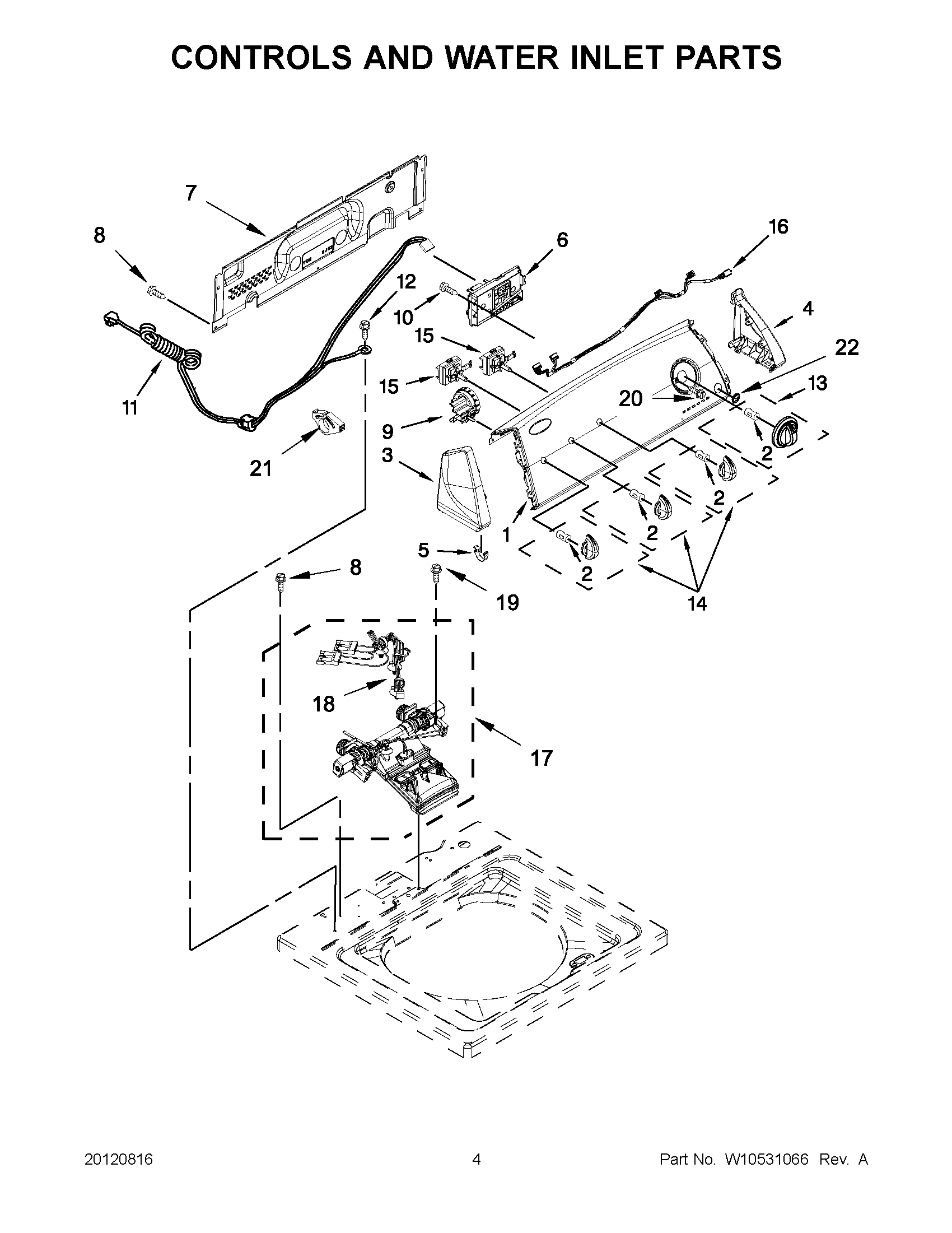 02 - CONTROLS AND WATER INLET PARTS