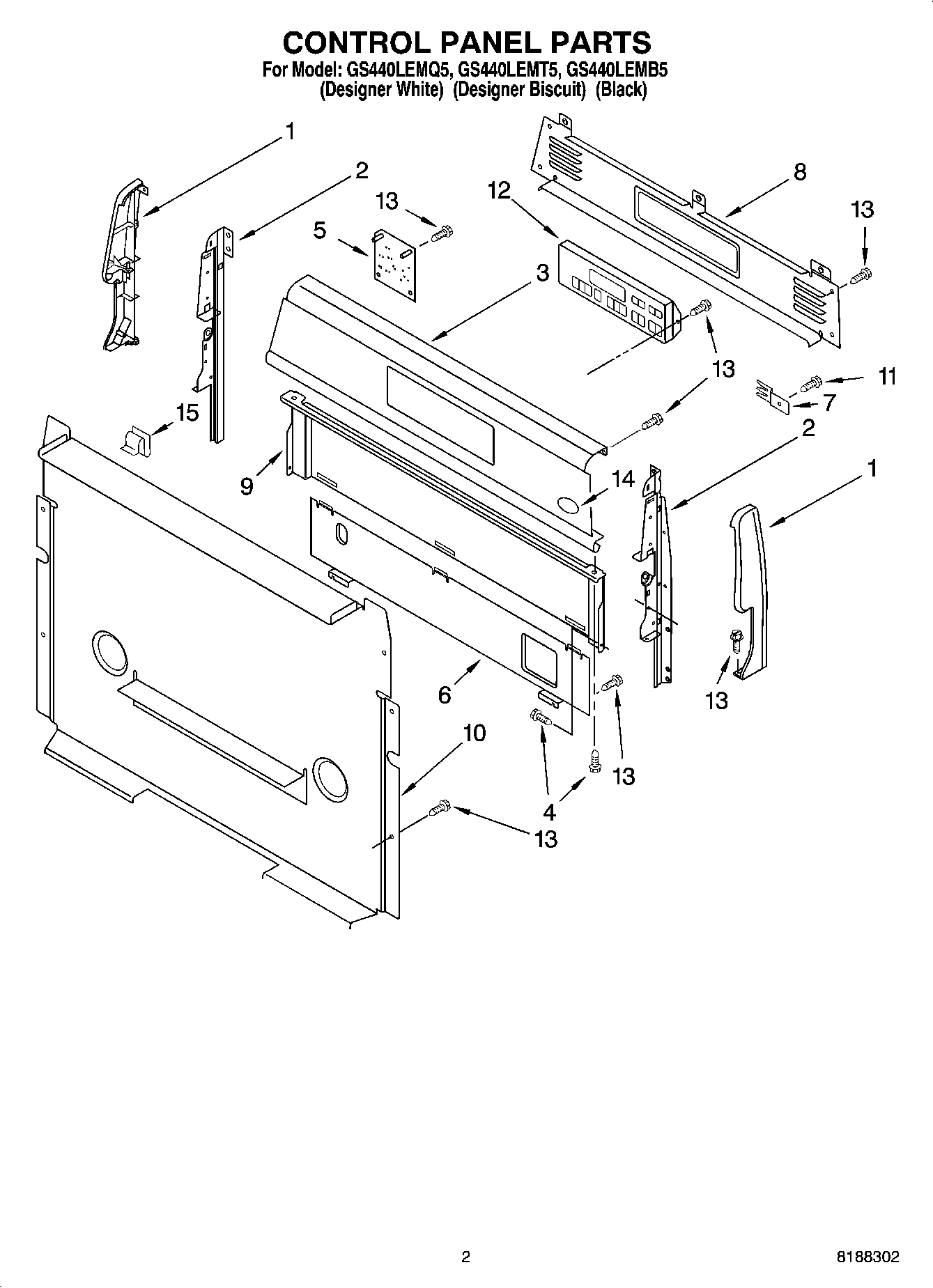 02 - CONTROL PANEL PARTS