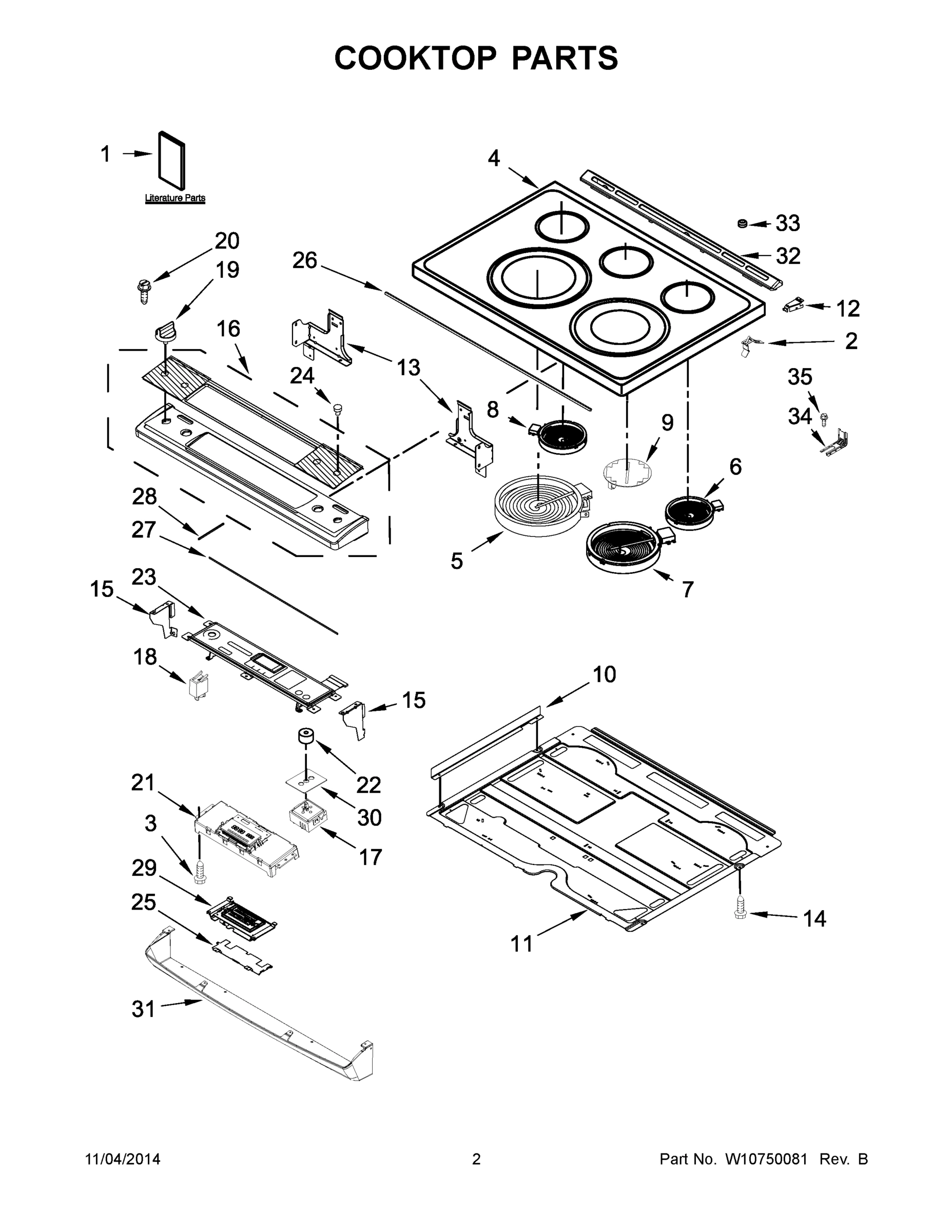 02 - COOKTOP PARTS