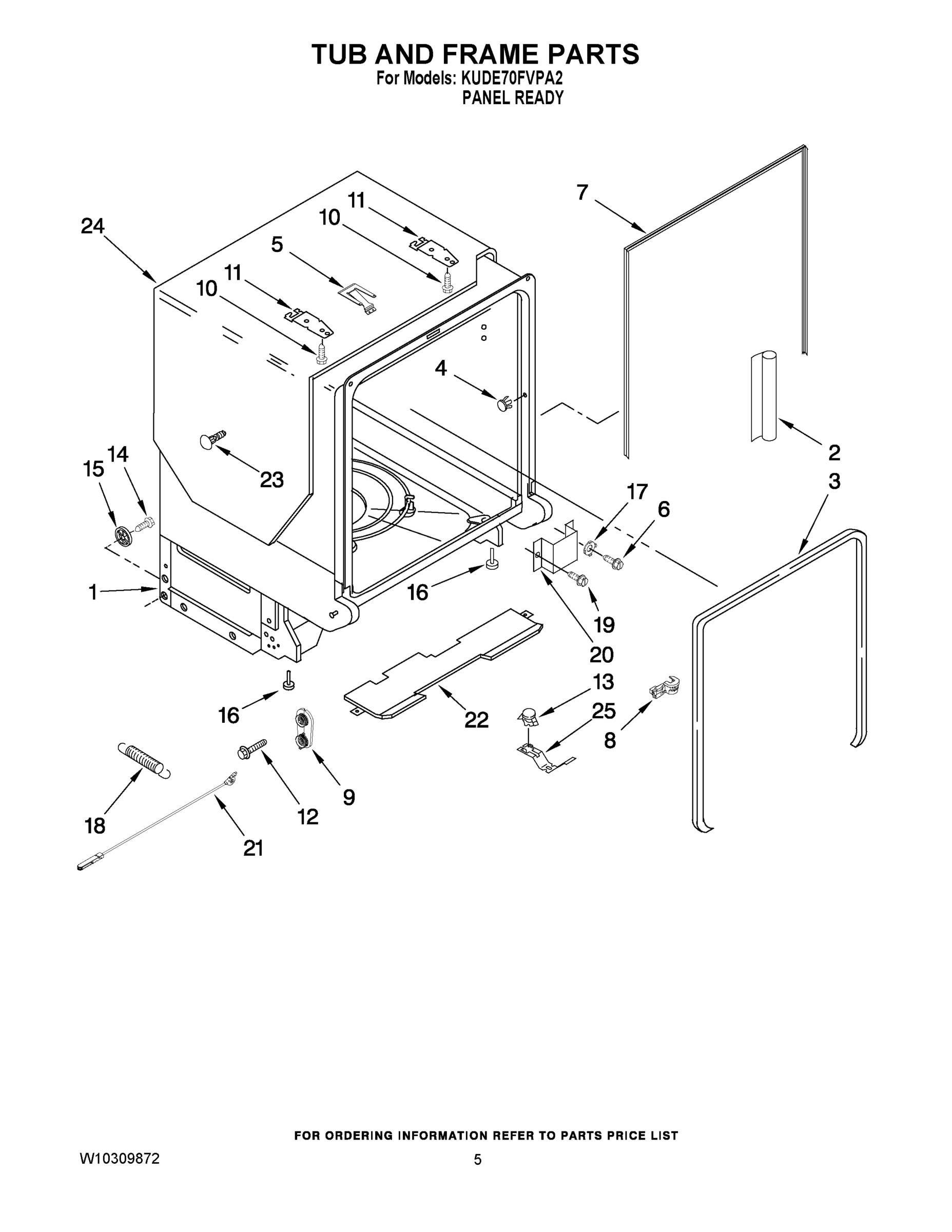 05 - TUB AND FRAME PARTS