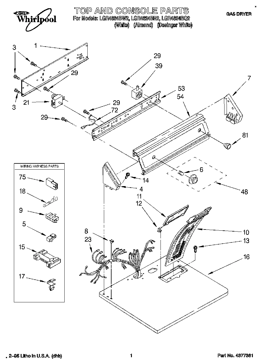 01 - TOP AND CONSOLE, LIT/OPTIONAL