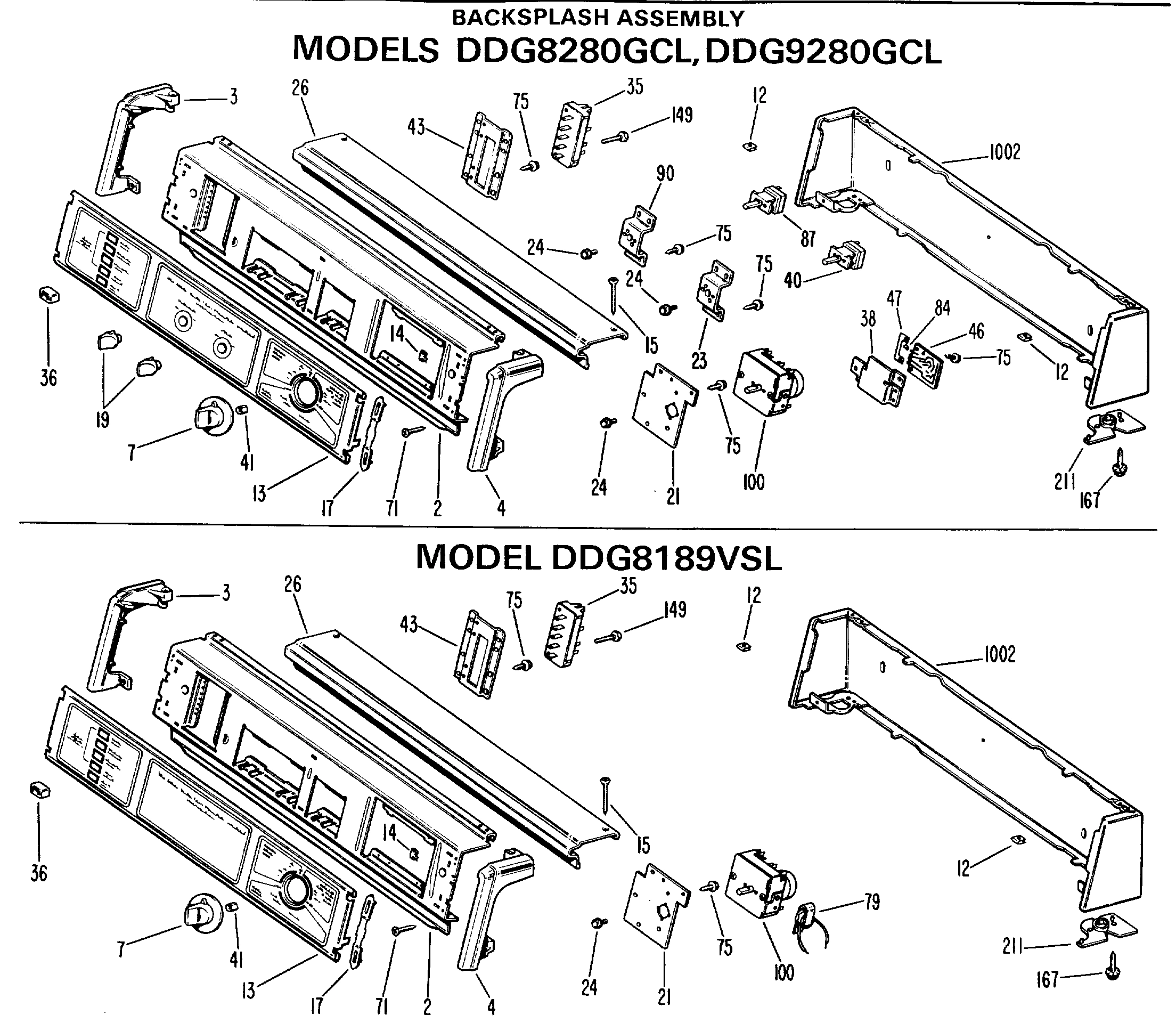 BACKSPLASH ASSEMBLY