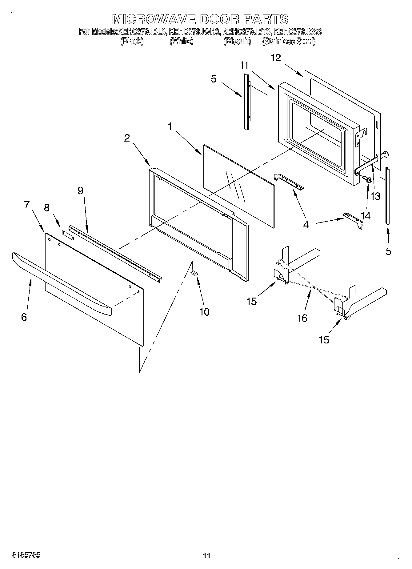 09 - MICROWAVE DOOR, OPTIONAL