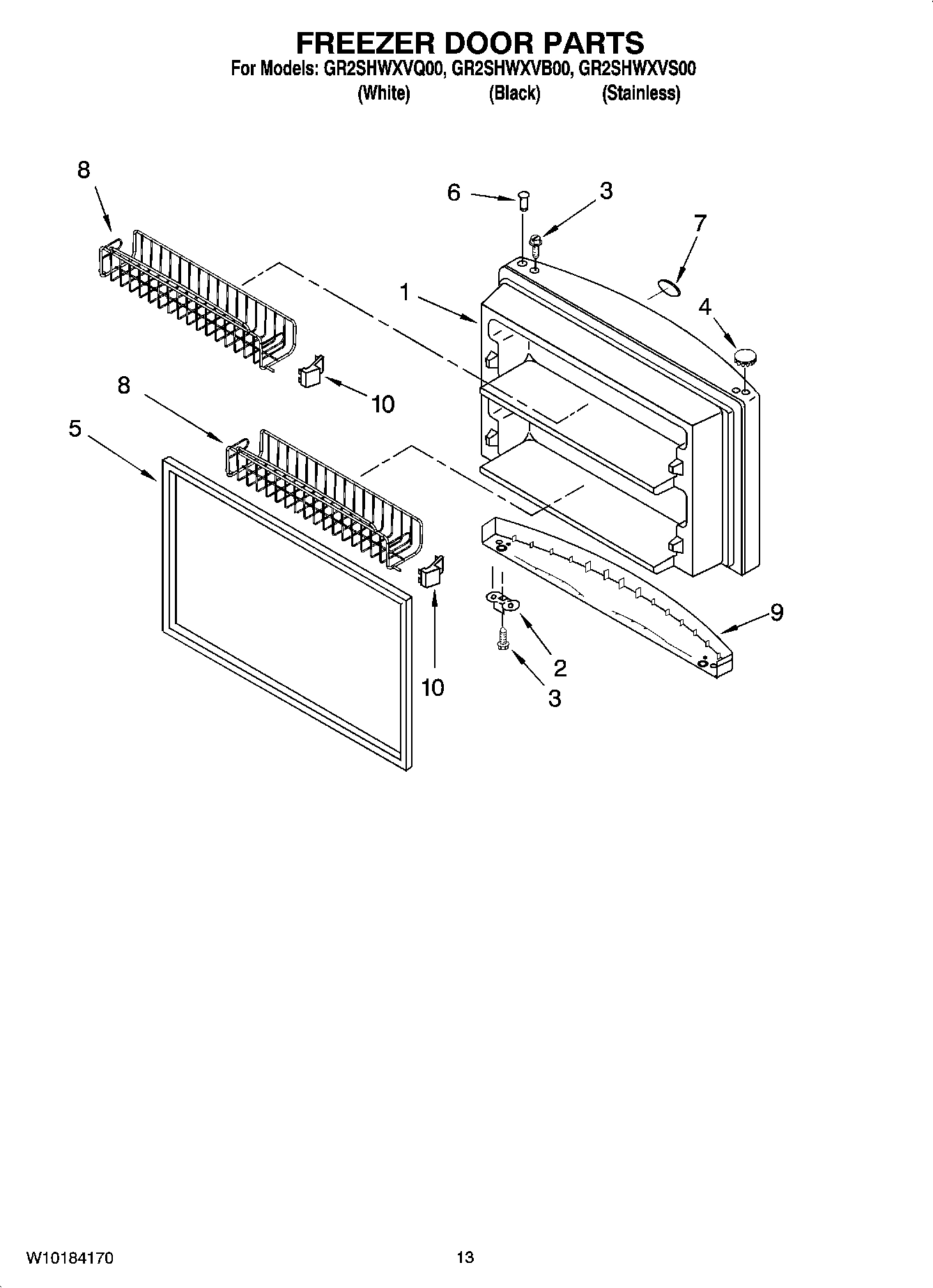 07 - FREEZER DOOR PARTS