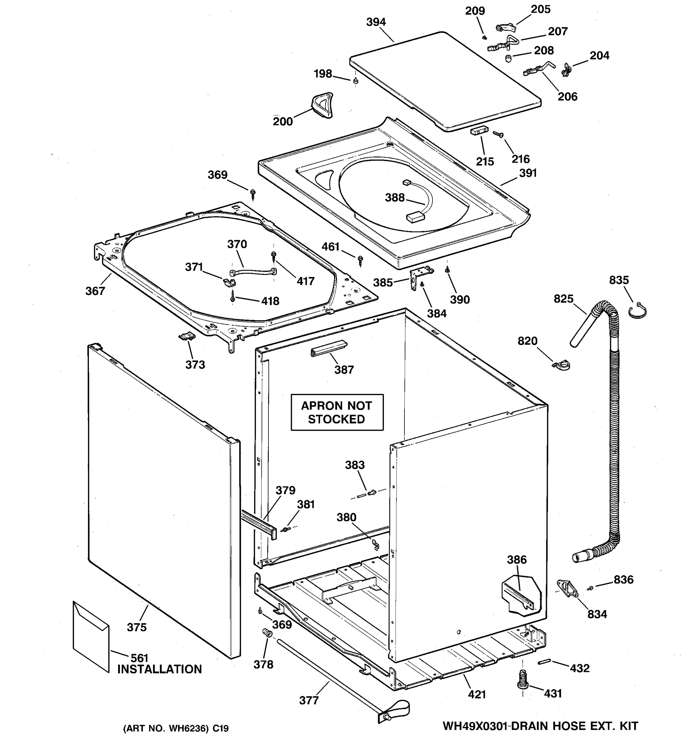 CABINET, COVER & FRONT PANEL