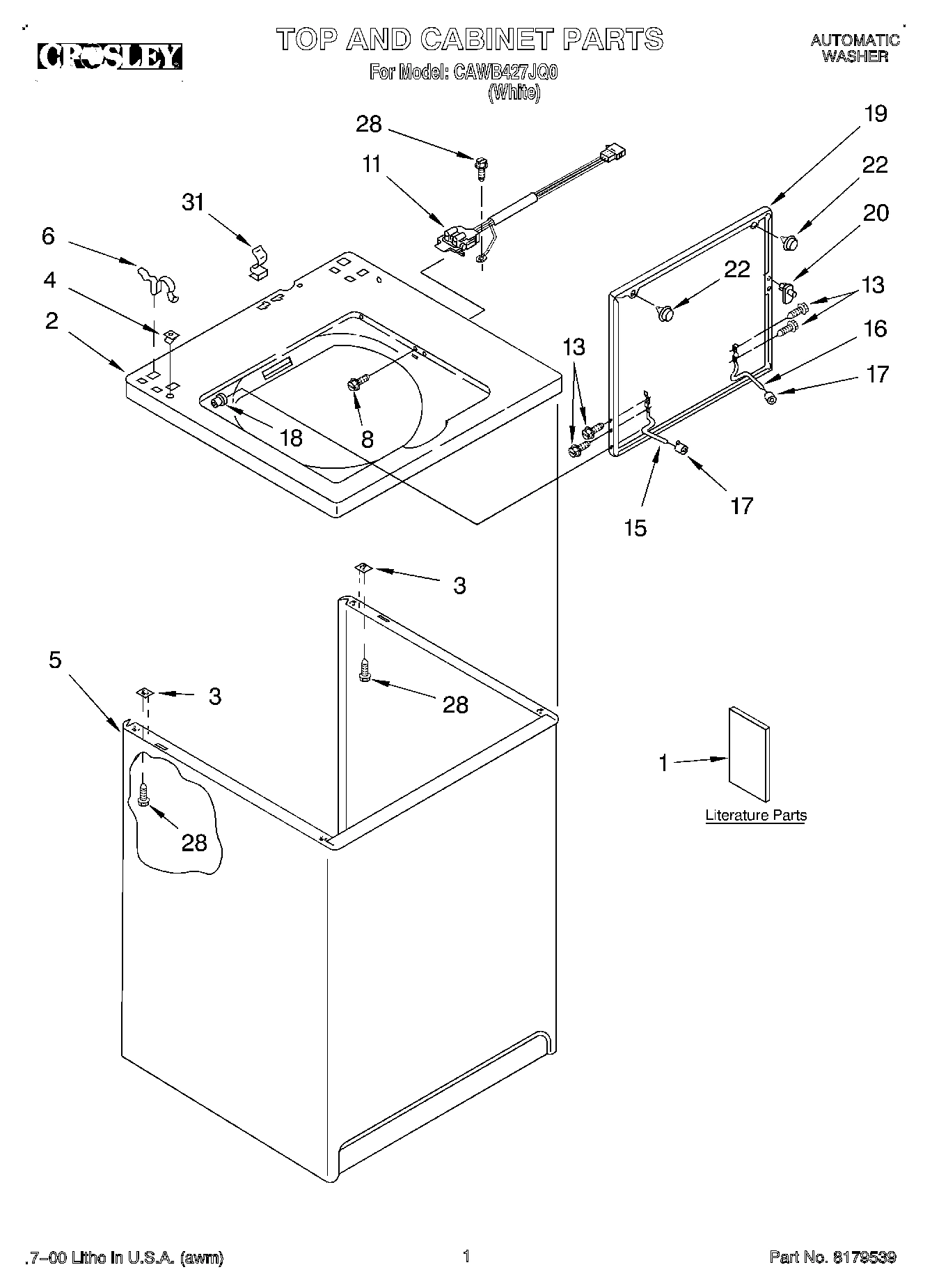 01 - TOP AND CABINET, LITERATURE