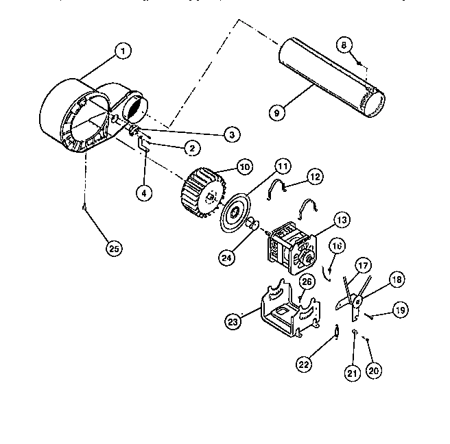 05 - MOTOR, FAN HOUSING, EXHAUST DUCT