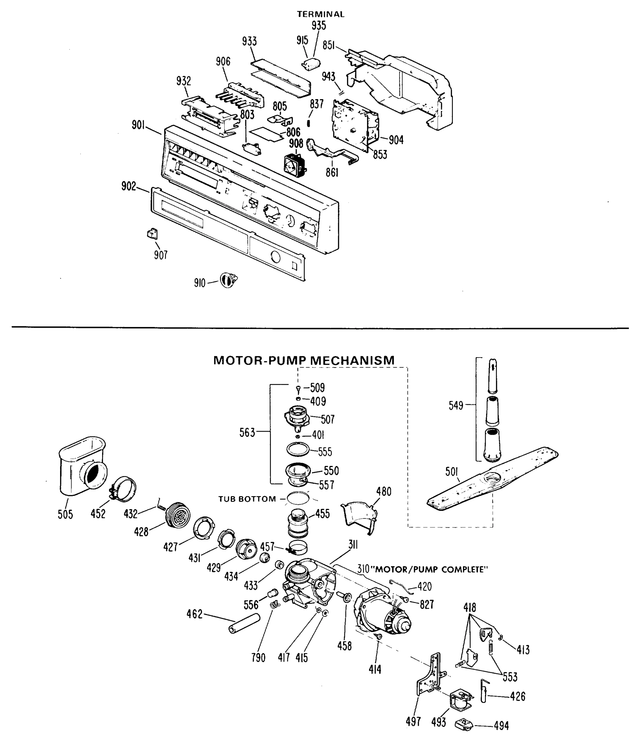 MOTOR-PUMP MECHANISM