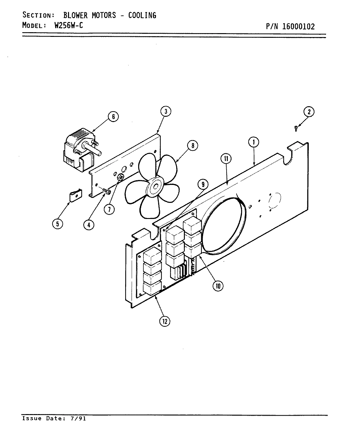 03 - BLOWER MOTOR/COOLING (W256W-C)