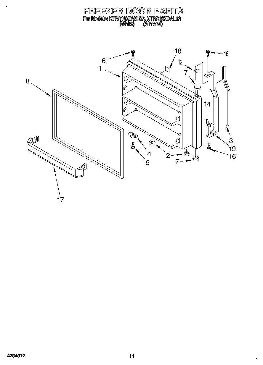 06 - FREEZER DOOR, LIT/OPTIONAL