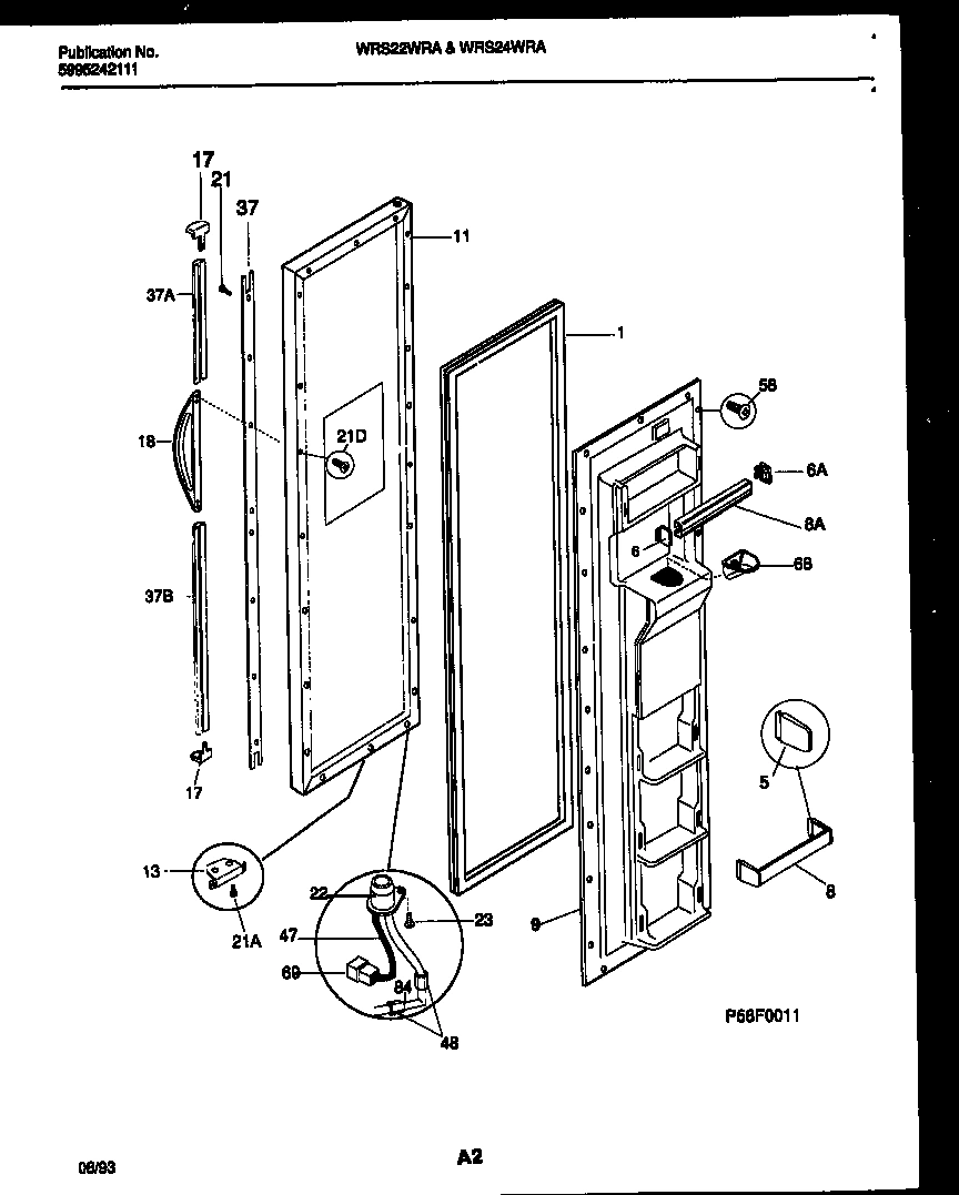 02 - FREEZER DOOR PARTS