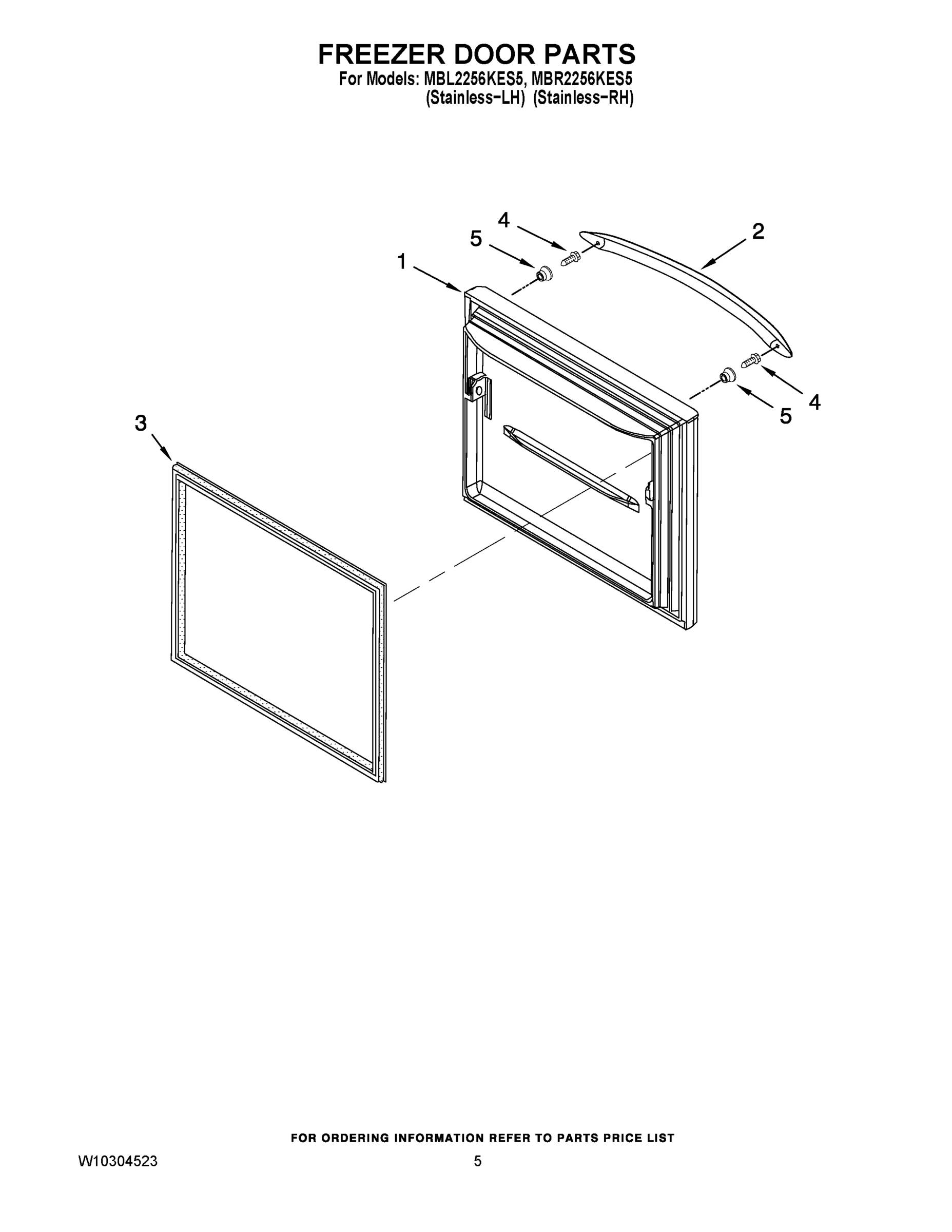 04 - FREEZER DOOR PARTS