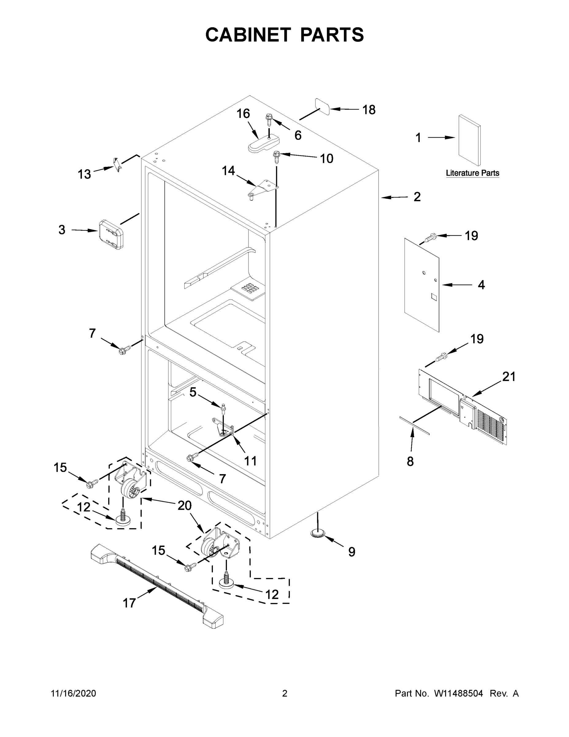 02 - CABINET PARTS