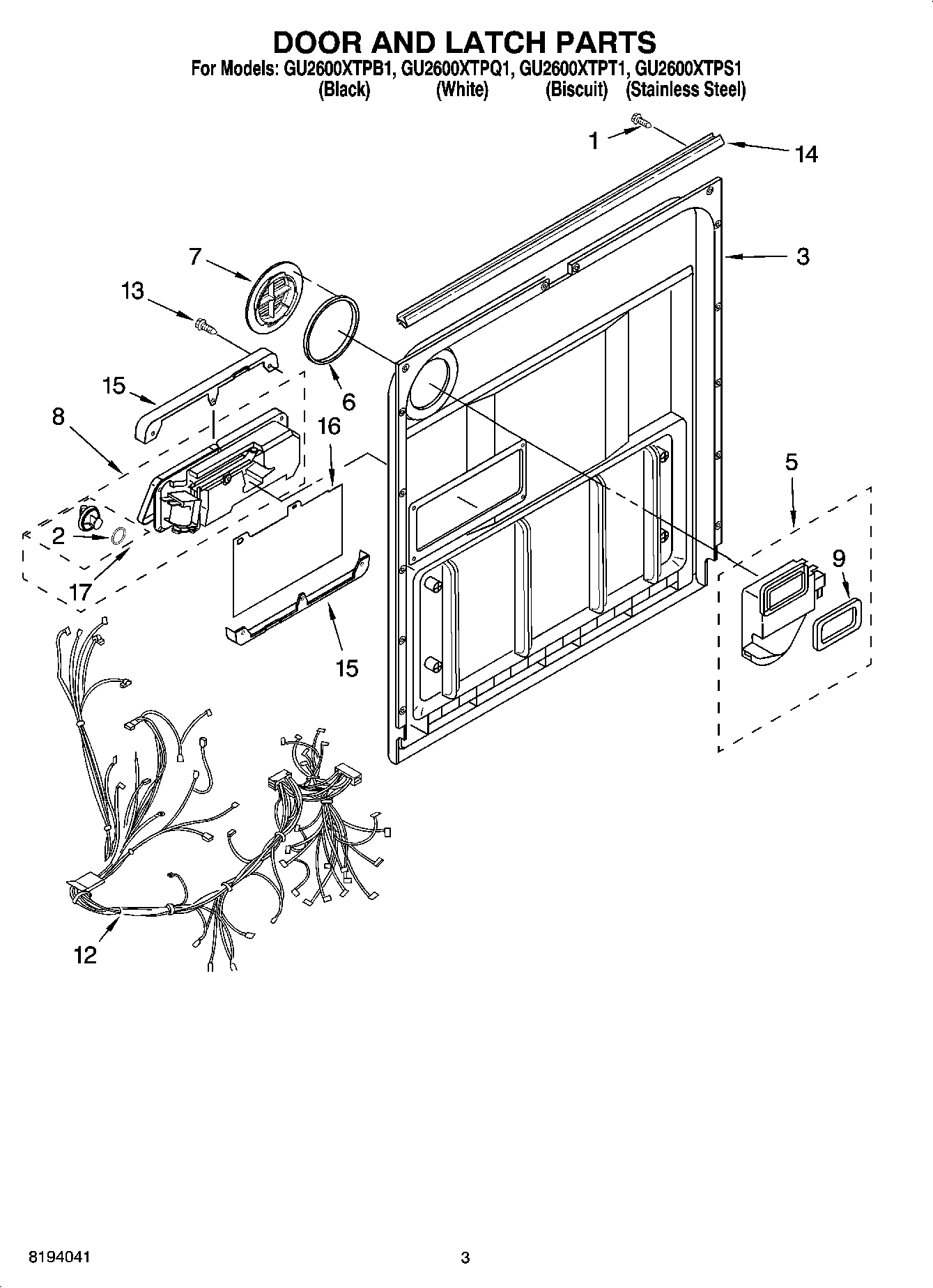 03 - DOOR AND LATCH PARTS