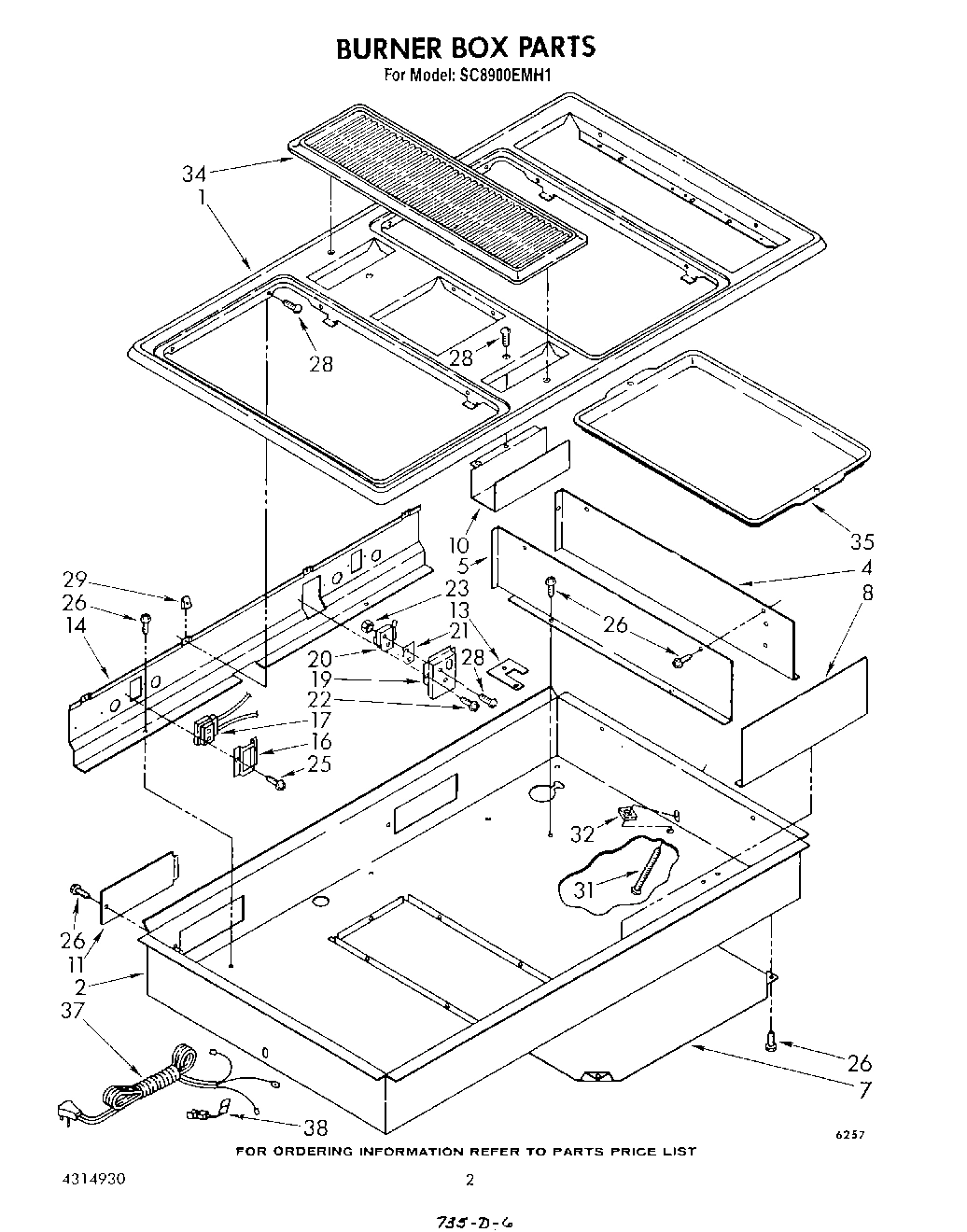 02 - BURNER BOX , LITERATURE AND OPTIONAL