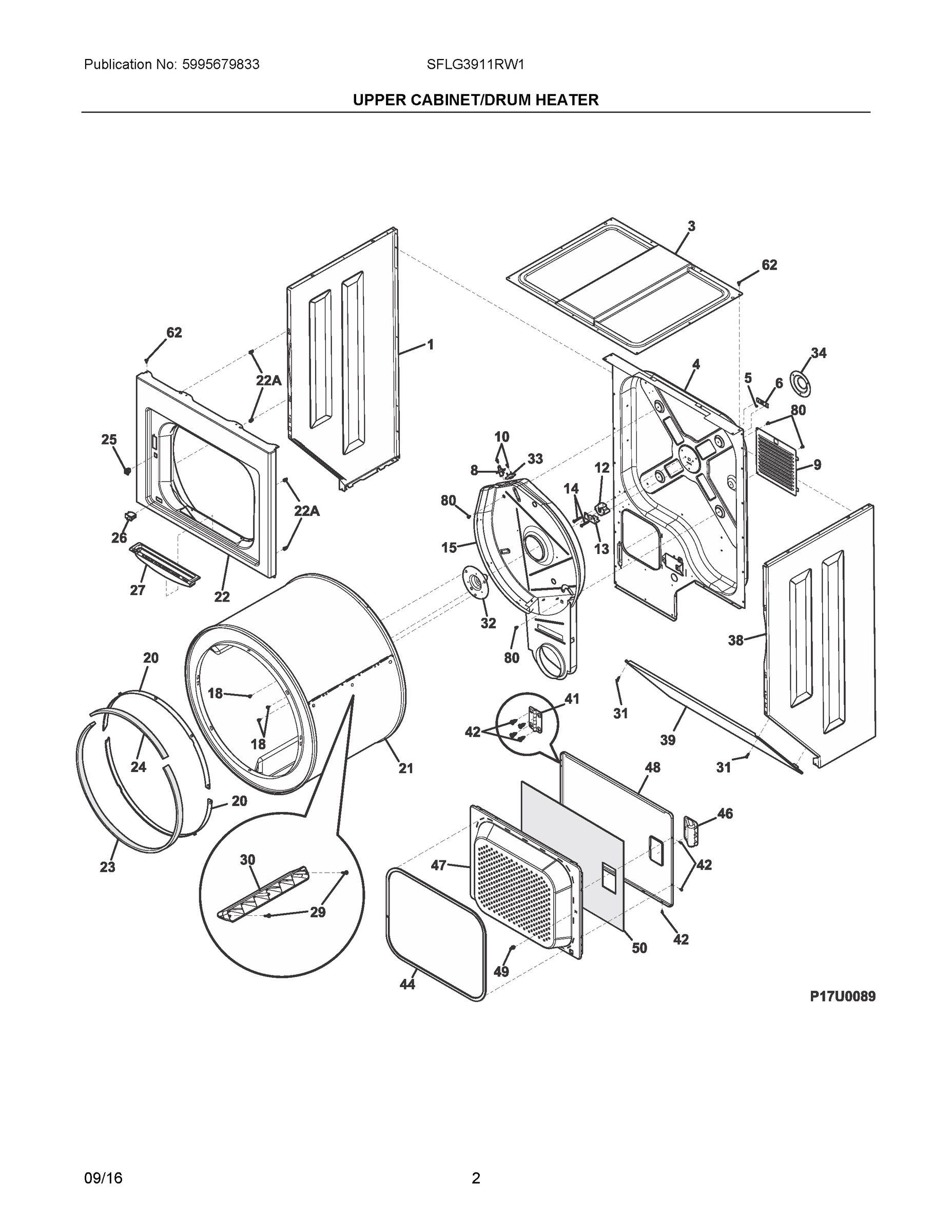 02 - UPPER CABINET/DRUM HEATER