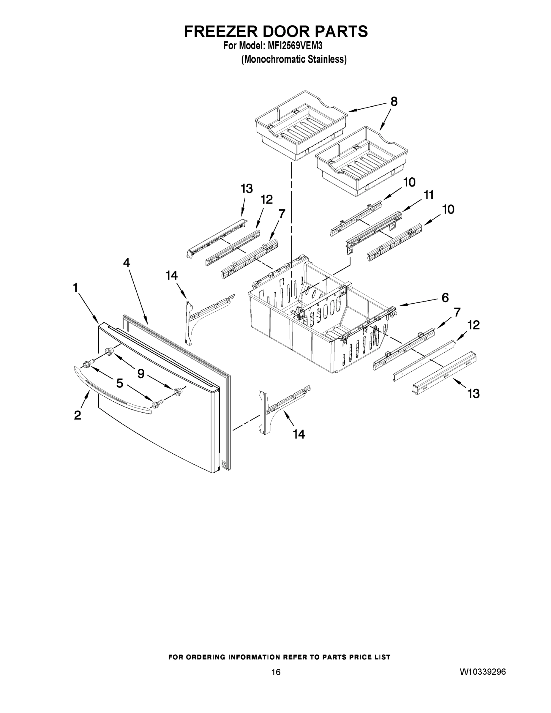 09 - FREEZER DOOR PARTS