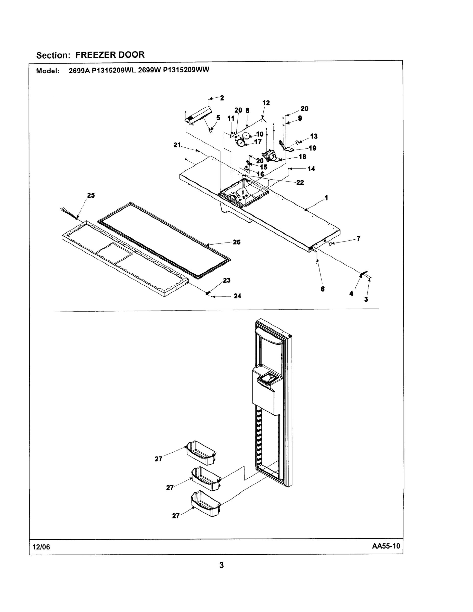 02 - FREEZER DOOR