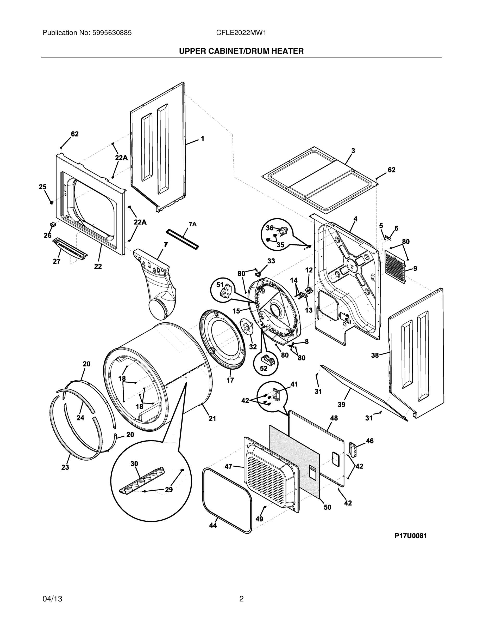 03 - UPPER CABINET/DRUM/HEATER