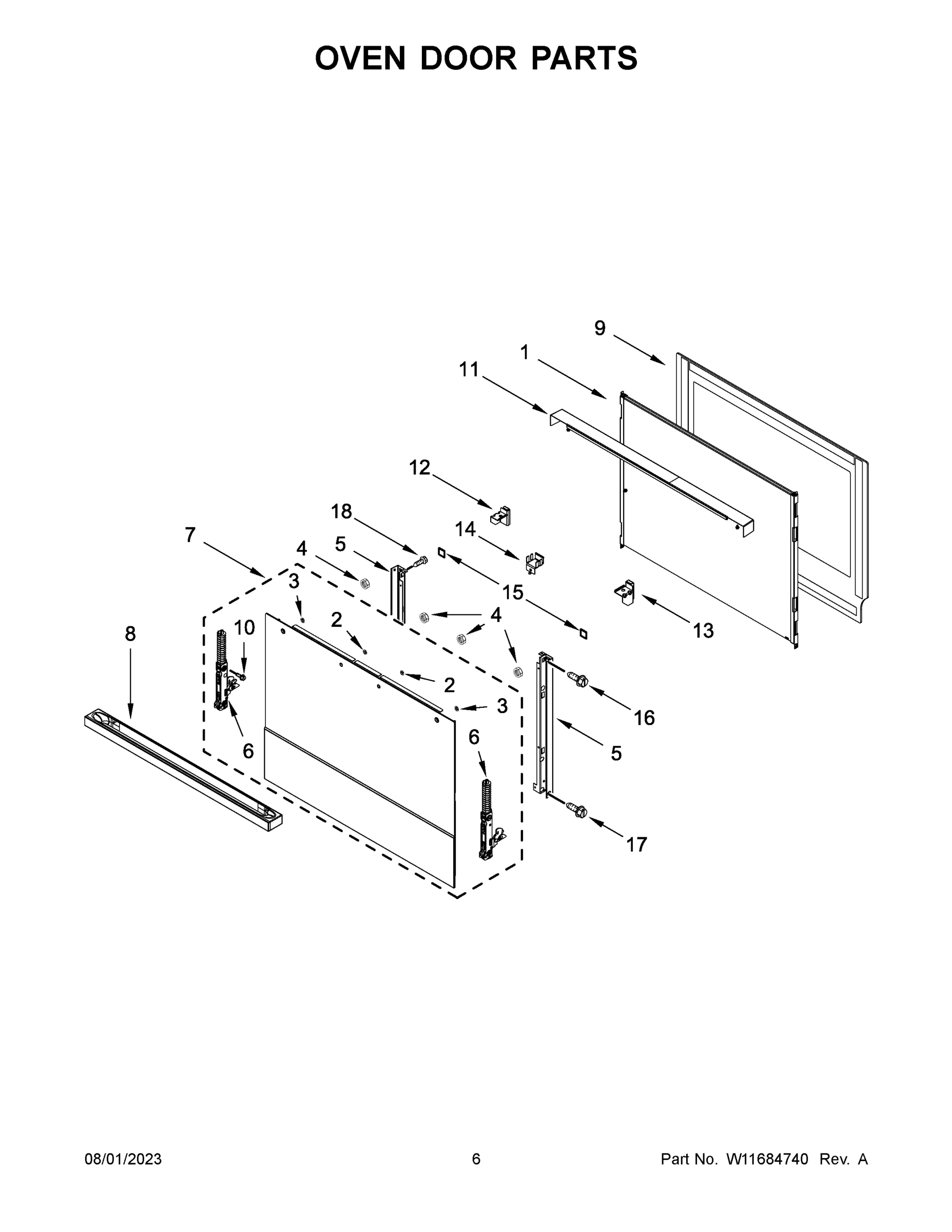 04 - OVEN DOOR PARTS
