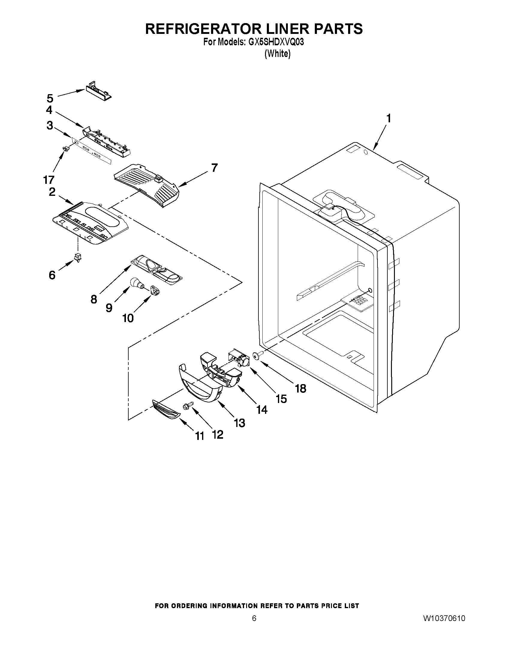 04 - REFRIGERATOR LINER PARTS