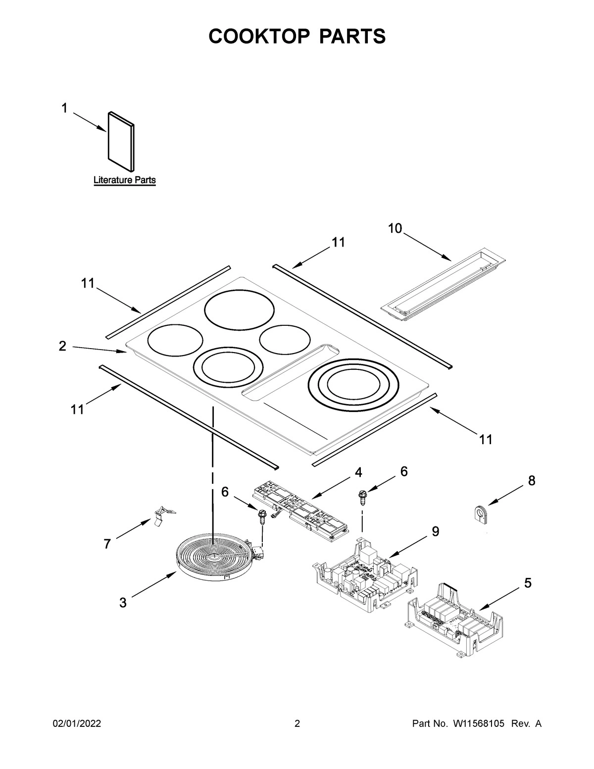 02 - COOKTOP PARTS