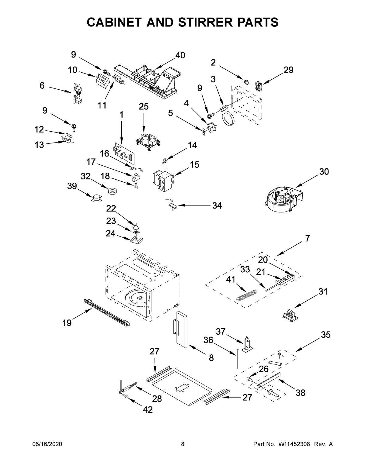 05 - CABINET AND STIRRER PARTS