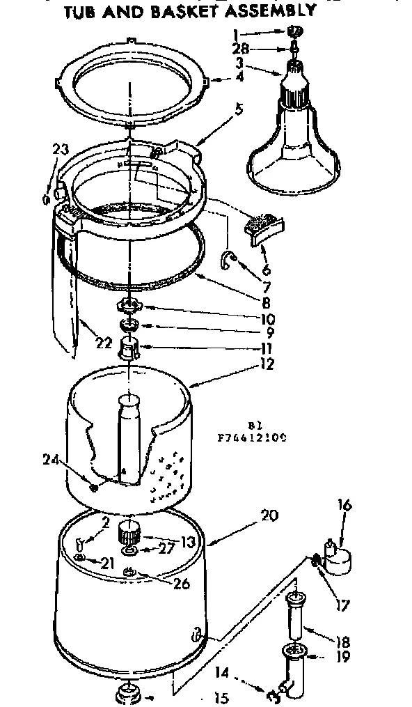 TUB AND BASKET ASSEMBLY