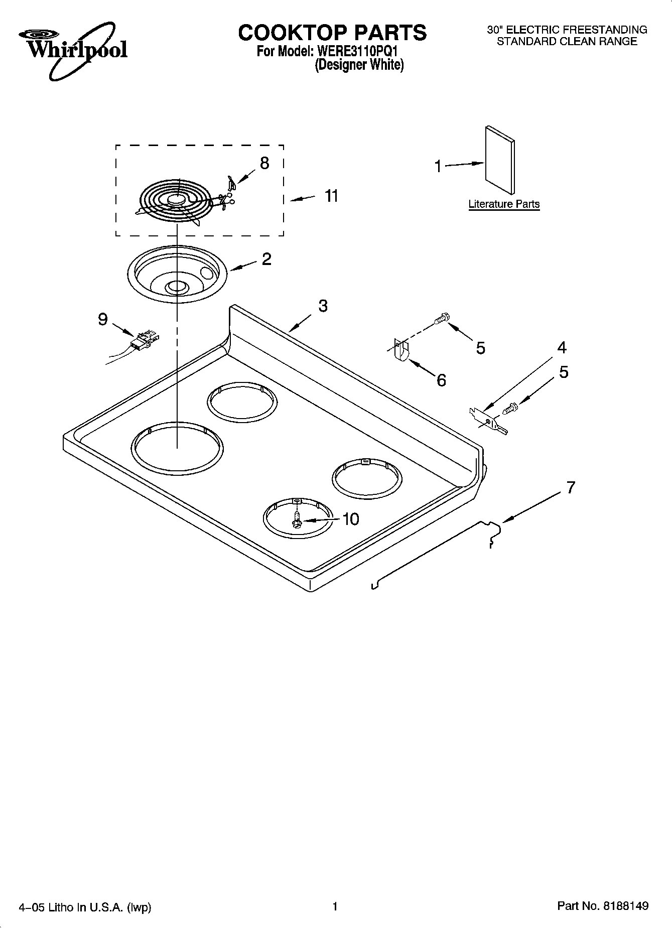 01 - COOKTOP PARTS