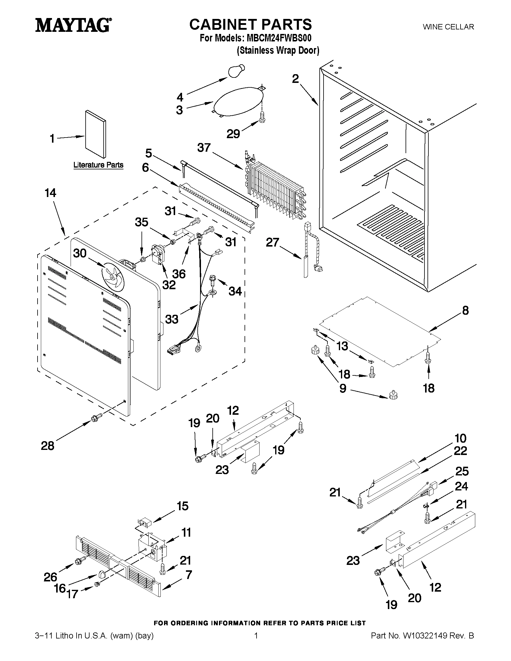 01 - CABINET PARTS