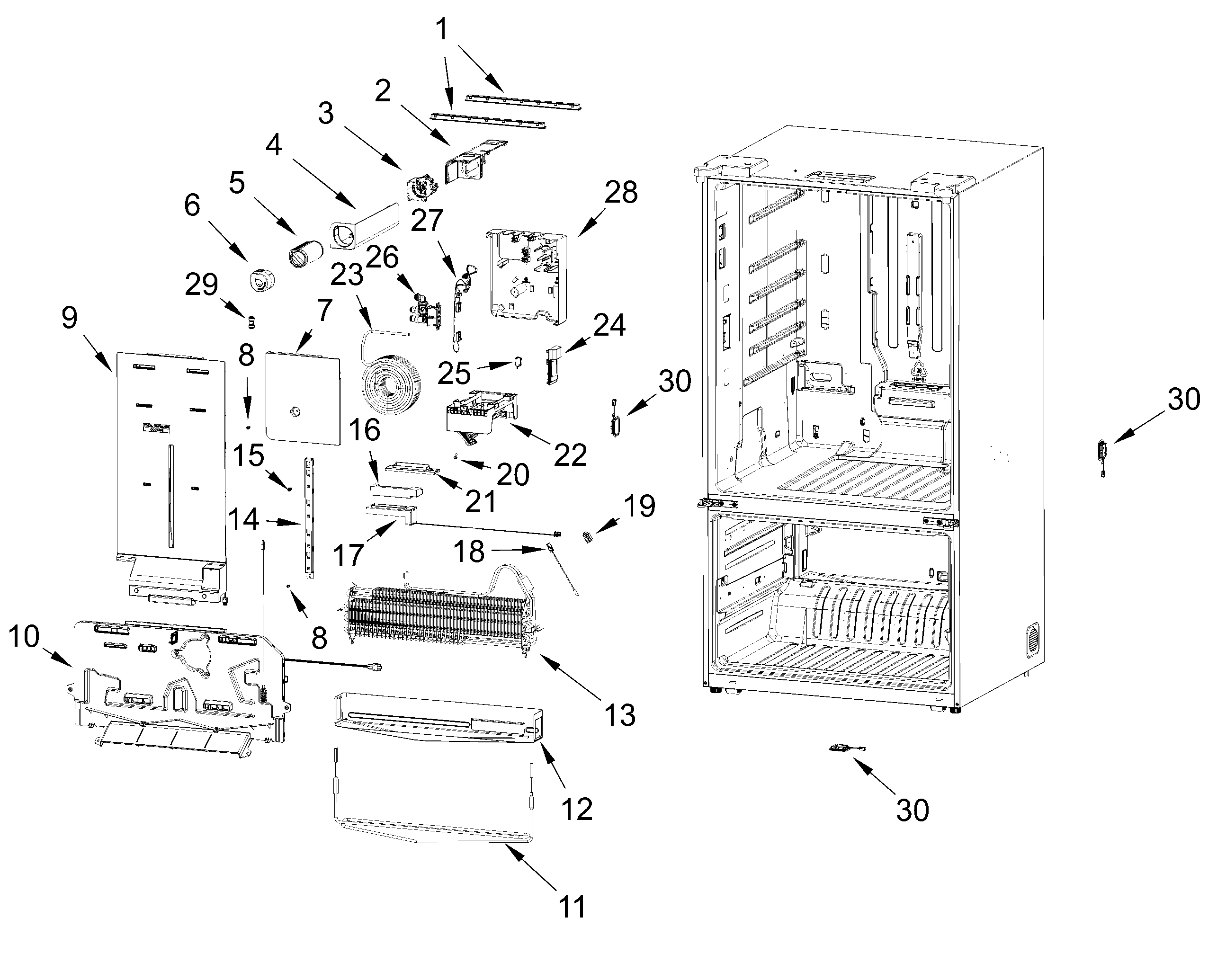 WATER AND FILTER PARTS