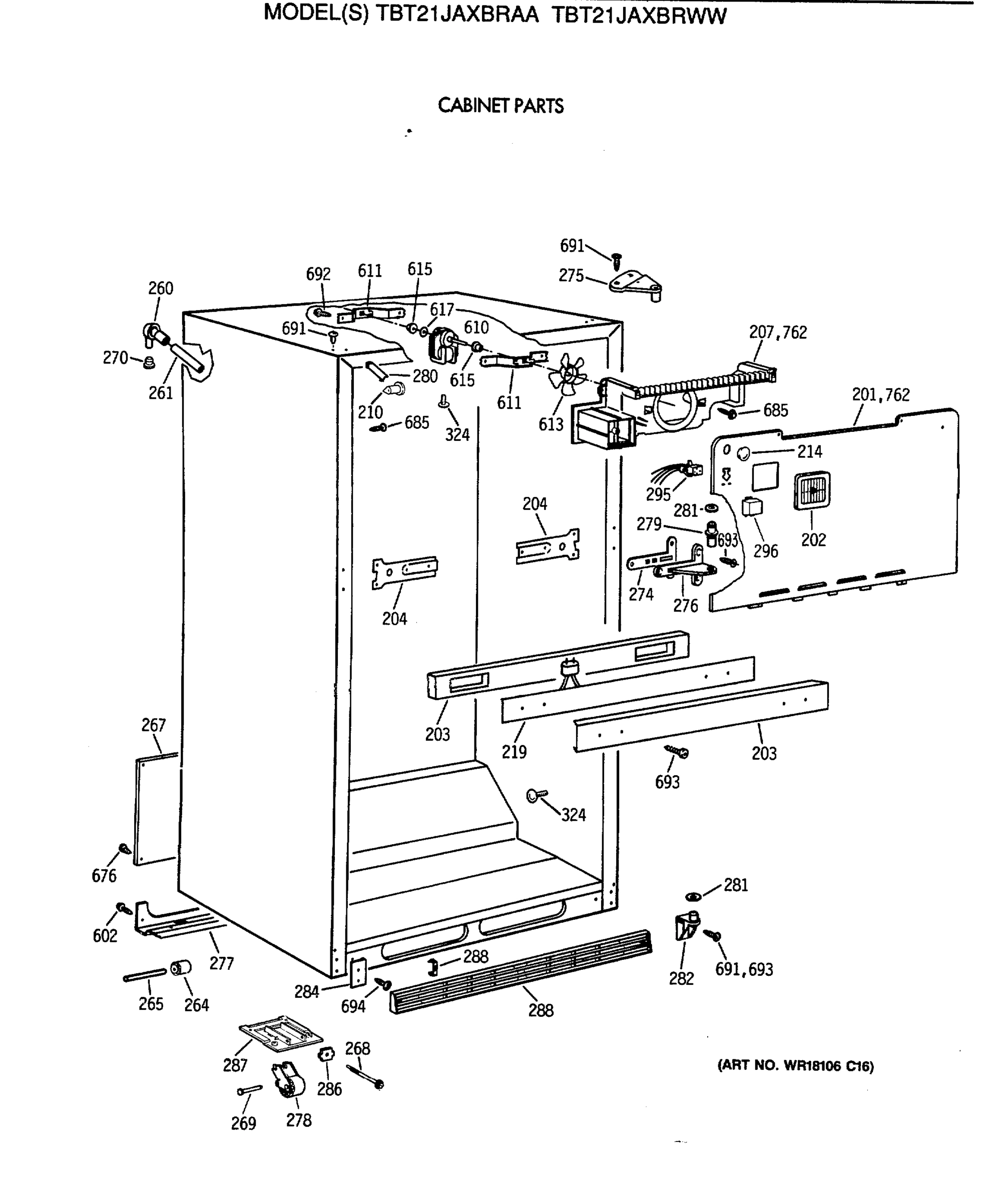 CABINET PARTS
