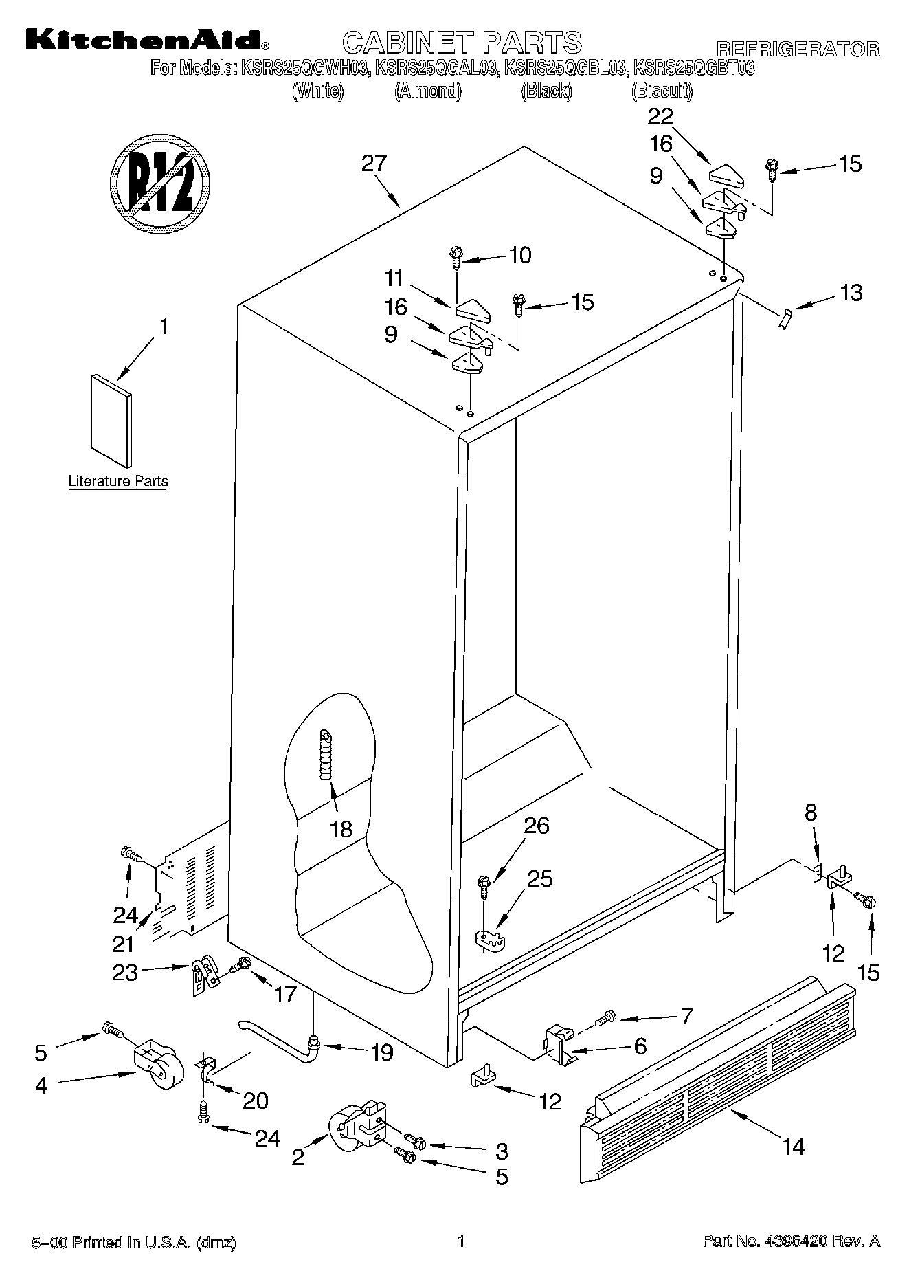 01 - CABINET, LITERATURE
