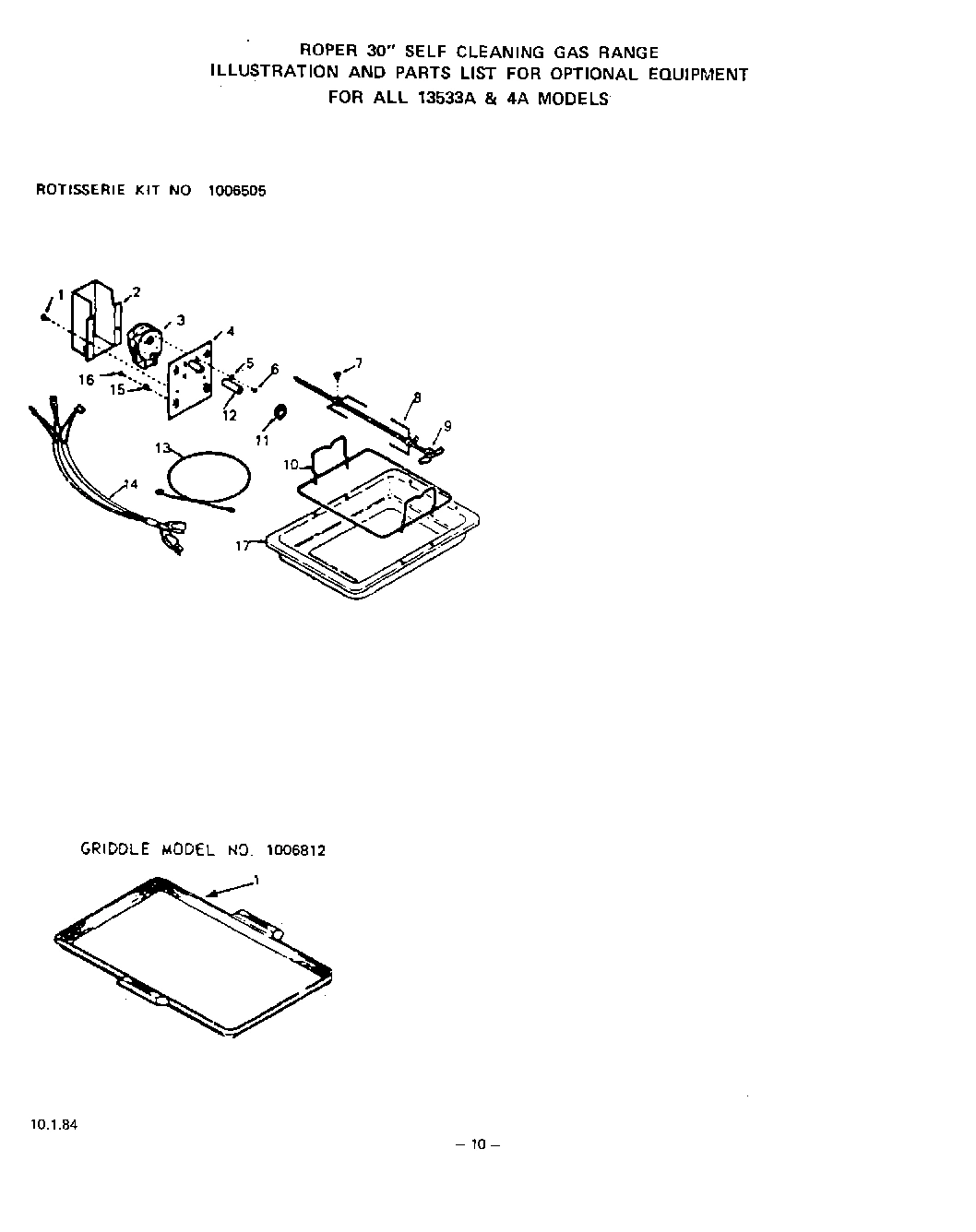 08 - ROTISSERIE , GRIDDLE