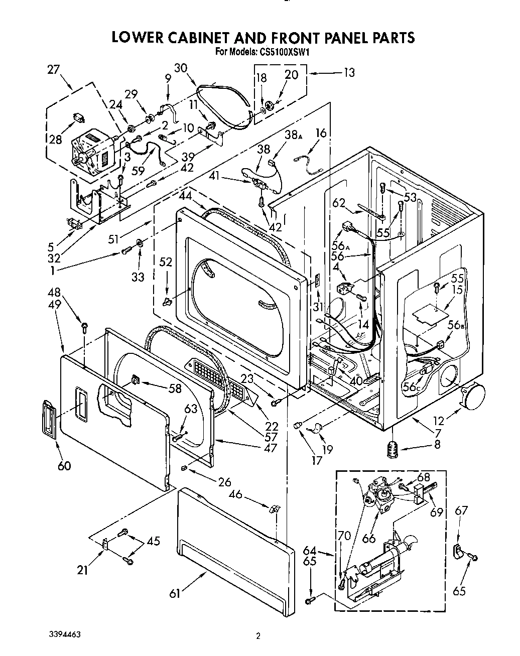 02 - LOWER CABINET AND FRONT PANEL