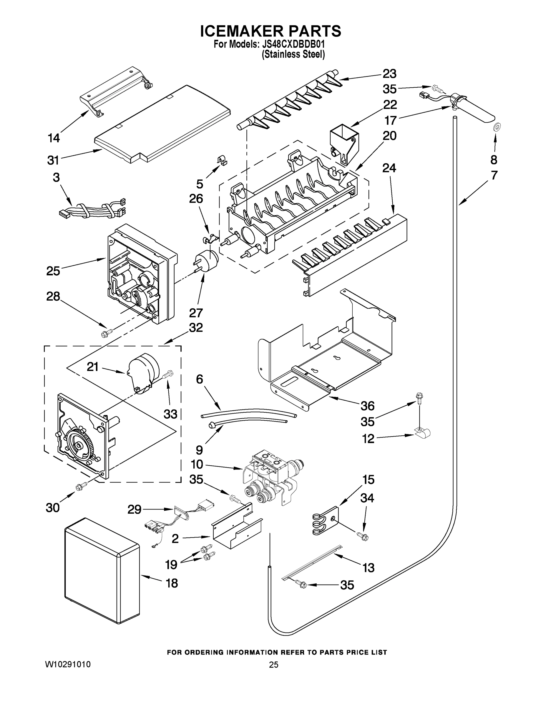 15 - ICEMAKER PARTS