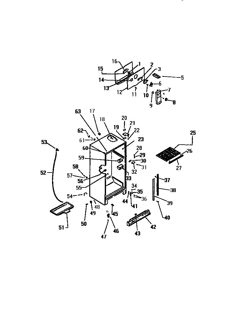 03 - CABINET W/ FAN ASSEMBLY