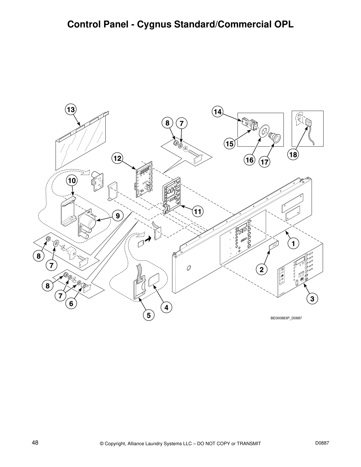 Control Panel - Cygnus Standard/Commercial OPL