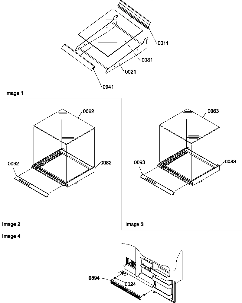 11 - SHELF, CRISPER ASSEMBLIES & TOE GRILLE