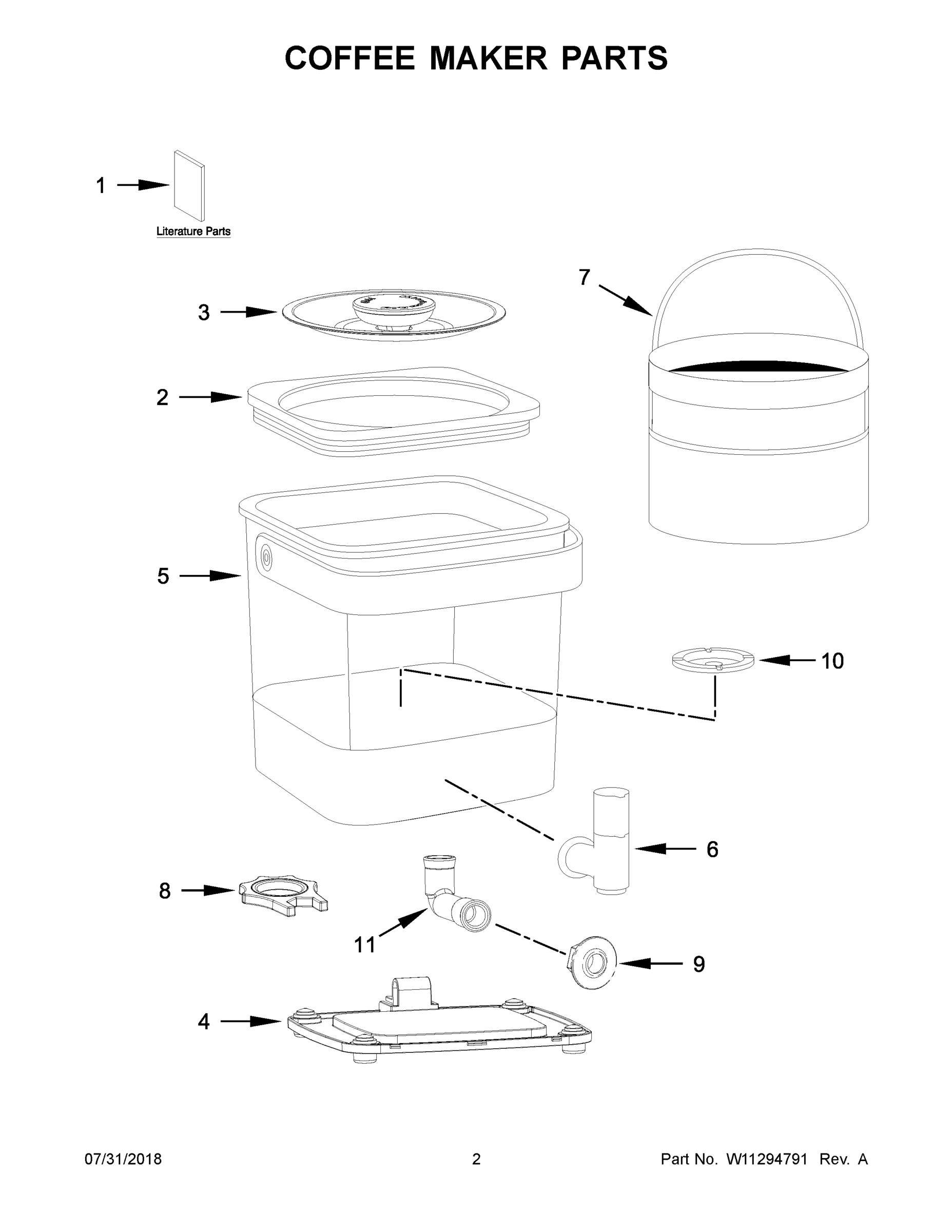 02 - COFFEE MAKER PARTS