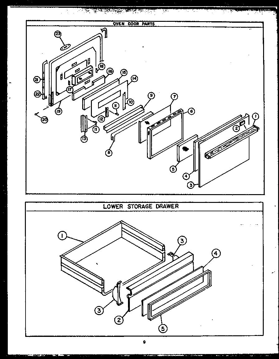 02 - OVEN DOOR PARTS