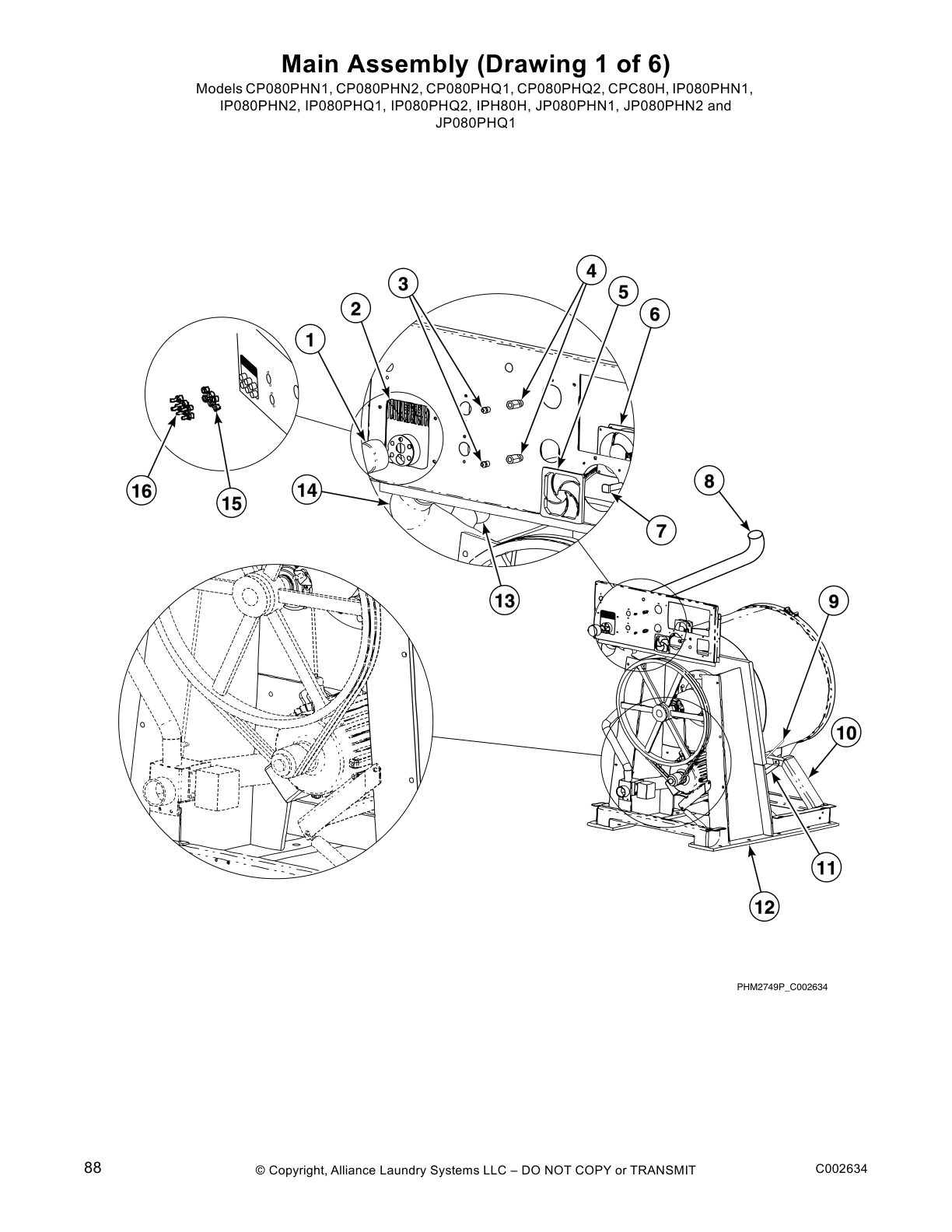 Main Assembly (Drawing 1 of 6)