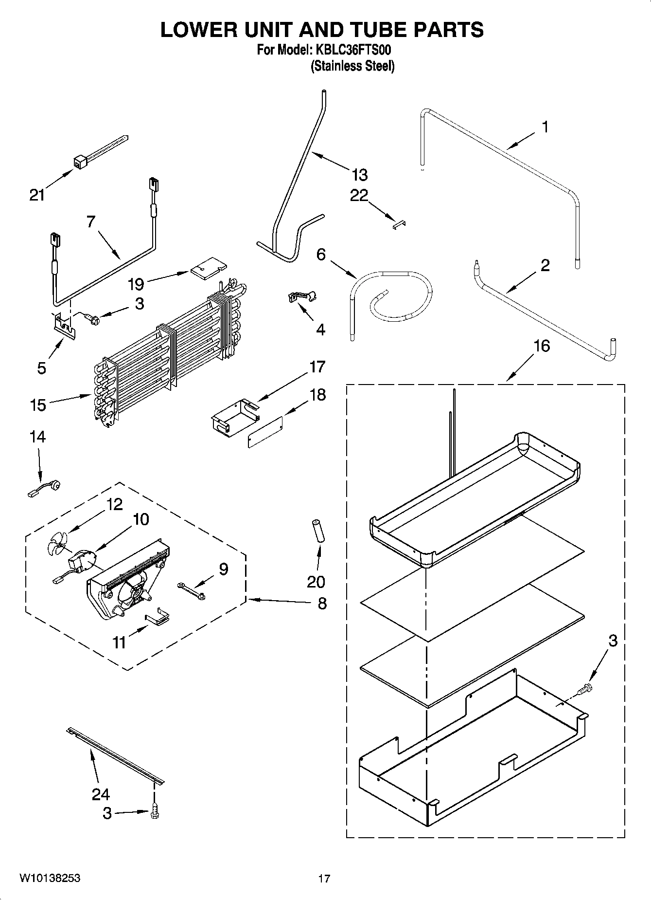 10 - LOWER UNIT AND TUBE PARTS